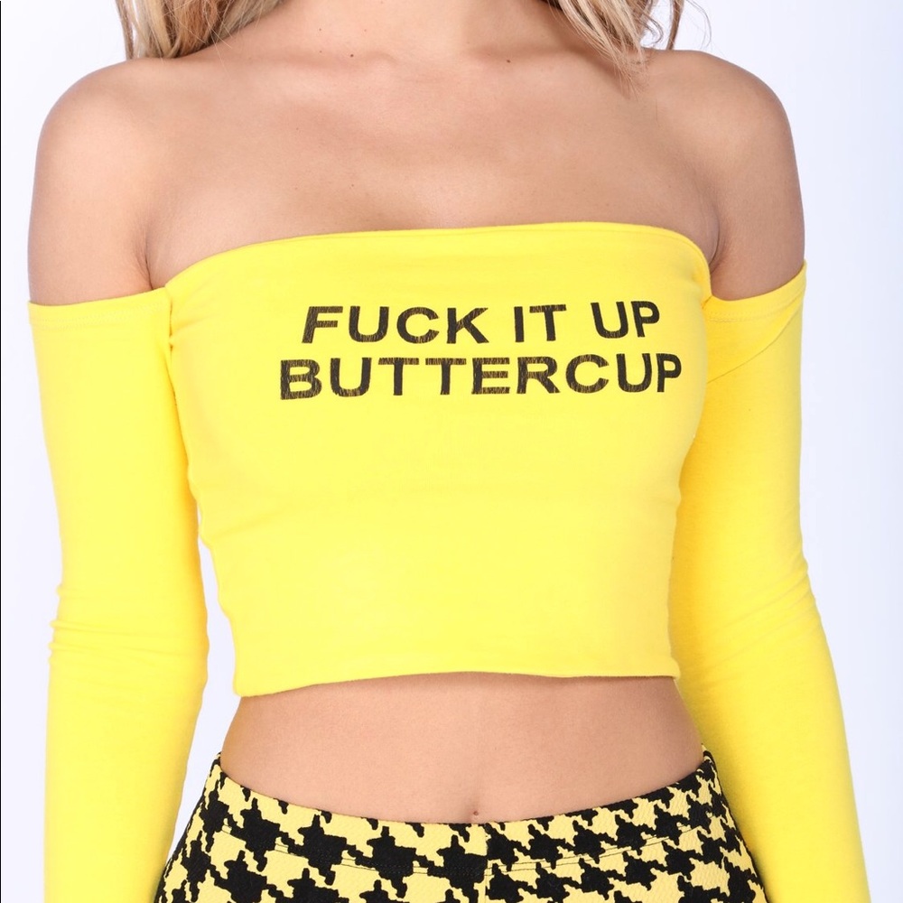 Hey Buttercup Off Shoulder Top